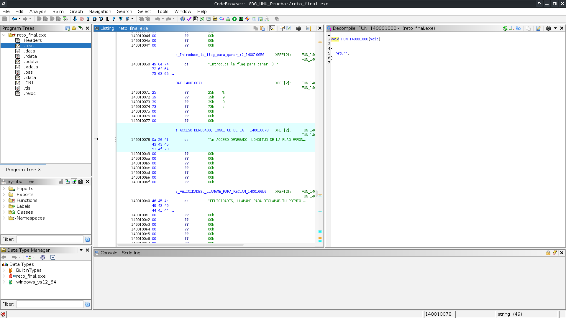 code browser moved into the function of the string